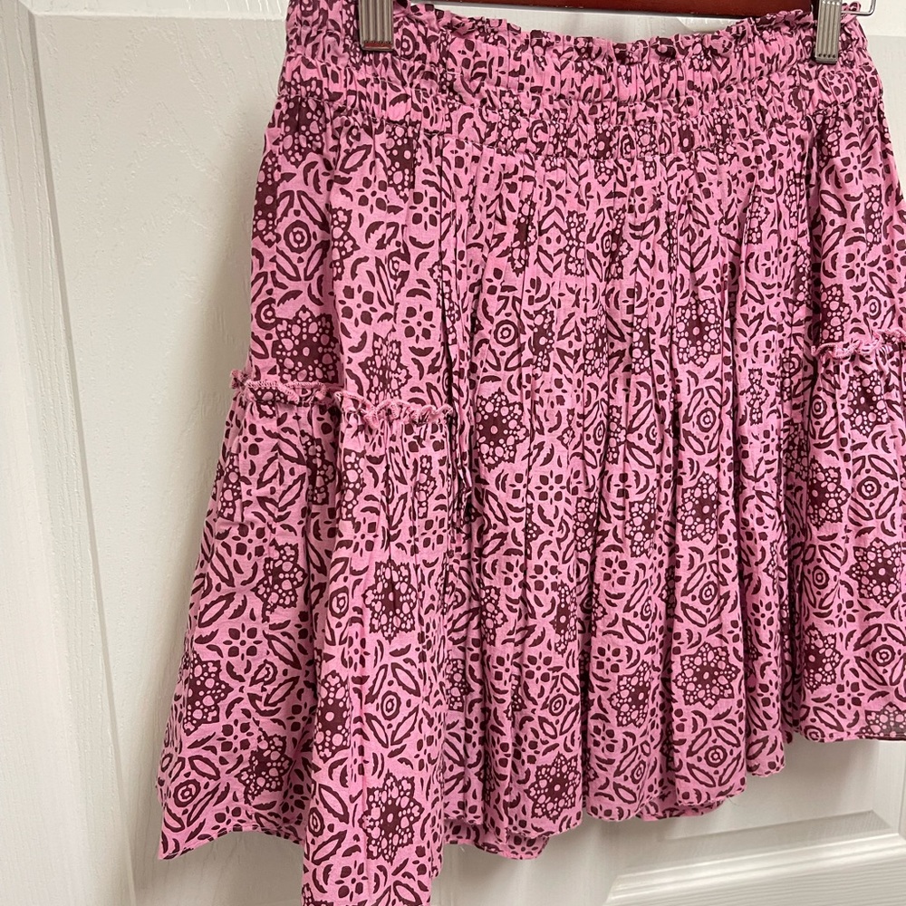 Apiece Apart Mango Bouquet Print Skirt - Picture 2 of 8